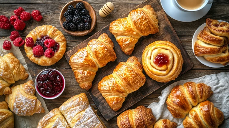 A golden-brown cheese danish with a creamy filling, topped with a drizzle of icing.